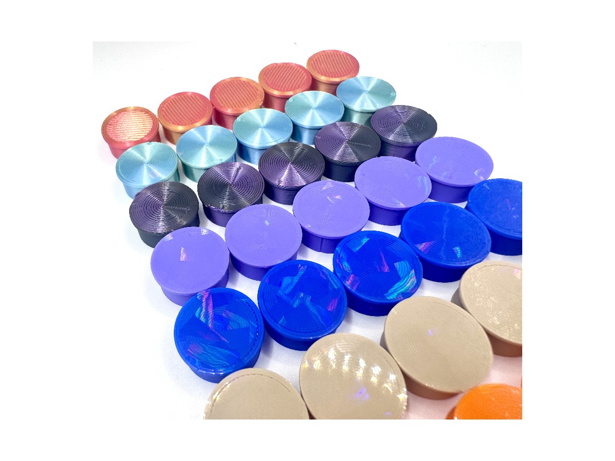Assorted cap colors